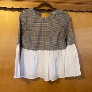 After market peplum blouse